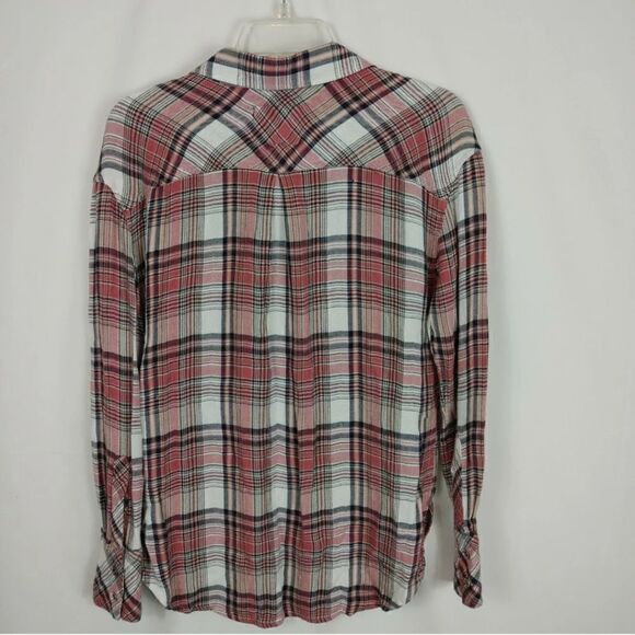Rails x Free People Draped in Plaid Button-up Shirt Collared Breast Pockets XS. - Picture 7 of 7